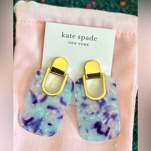 ‼️RARE‼️🎸Kate Spade🎸🔥NWT🔥Statement Geo Drop Earrings